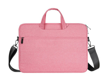 Сумка Dux Ducis LBJB Shoulder Bag, 14–15.4 дюйма, текстиль, внутренняя отделка микрофибра, цвет розо