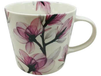 Чашка Limited Edition Flora B, фарфор, 420мл, колір білий з малюнком