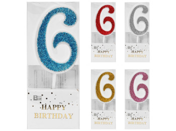 Свечи-цифры для торта 6