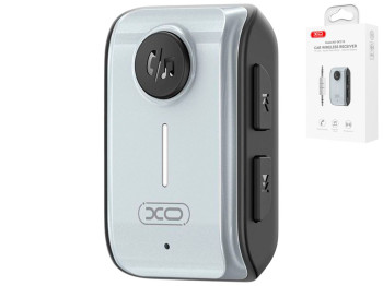 Модулятор XO BCC15, Bluetooth V5.3, слот для карты памяти, USB, Aux, 46×32×15мм, цвет серый