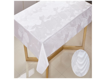 Клеенка La Perla, на тканевой основе, ПВХ, 1,37×20м, дизайн орхидея белая (цена за рулон)