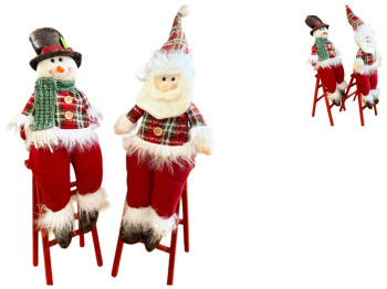 Фігура новорічна Santa Snowman, 57см