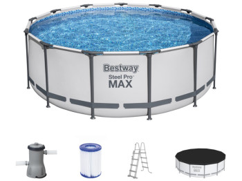 Бассейн каркасный круглый Steel Pro MAX. Bestway 5618W