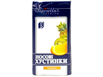 Платки носовые "Papirella" "Тропик" трехслойные 8шт