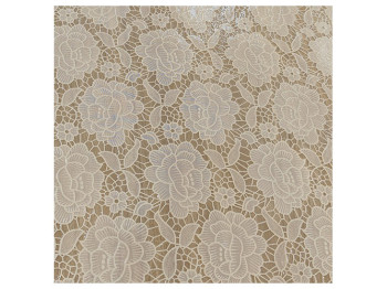 Клеенка ПВХ LACE, белая, 1,37x20м (цена за рулон)