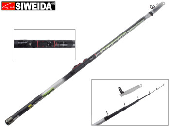 Вудка Siweida "Black Cat" скловолокно, 6 кілець, 5-секційна 5м 5-25г