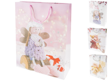 Пакет новорічний паперовий M "Doll" 26х10х32см