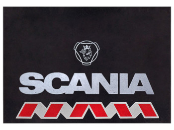 Брызговики для грузовых машин, Scania, резина, 585×400мм, цвет черный (цена за 2шт)