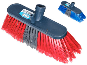 Щетка автомобильная большая №17 Maxel 23х5,3см, ворс 8см, с переходниками под шланг для воды и ручку