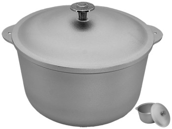 Казан кухонный Prolis с литыми ручками и крышкой 6л 10157/К-006