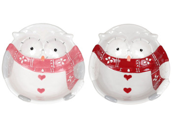 Пиала керамическая фигурная Мудрая сова, 400мл, 2 дизайна