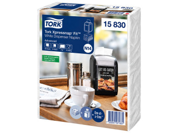 Серветки Tork Xpressnap Fit, 2 шари, Z-складання, 16,5×21,3 см, 720 шт