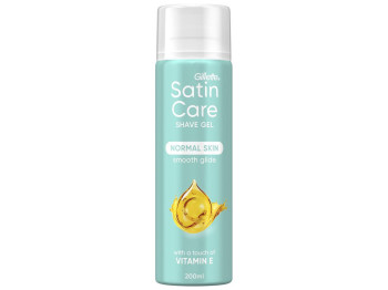 Гель для бритья Gillette Satin Care Vitamin E, для женщин, 200 мл