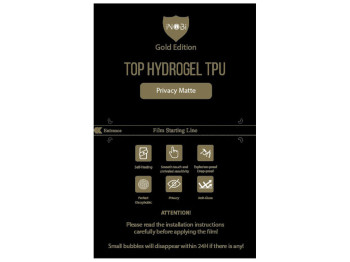 ПОШТУЧНО! Гидро-гель плёнка iNobi Gold Edition Privacy Matte PG-009 1 шт Цвет Прозрачный