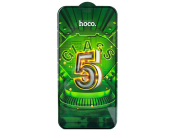 ПОШТУЧНО   Захисне скло Hoco G12 5D for Apple Iphone 14 Pro Колір Чорний