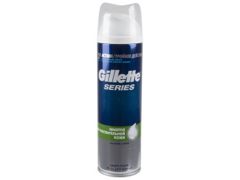 Пена для бритья Gillette Sensitive Skin с алоэ, для чувствительной кожи 250мл