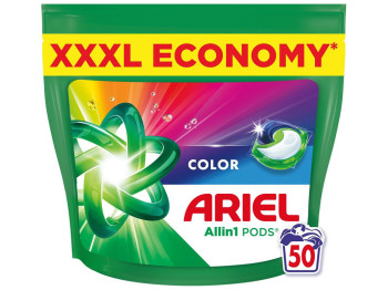 Капсули для прання Ariel All-in-1 PODS для кольорової білизни, 50шт