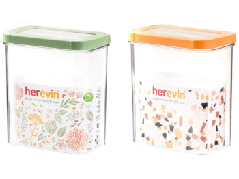Контейнер Herevin Storage, прямоугольный, пластик, 1,8л, 9,5×15,5×17,5см (цена за 1шт)