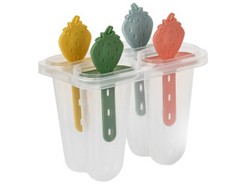 Формы для мороженого Фрукты, 14x14x9см (цена за 4шт)