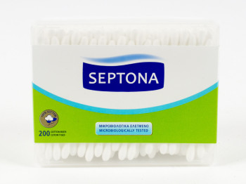 Ватные палочки "Septona" прямоугольная банка 200шт
