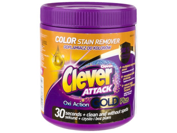 Пятновыводитель для цветных вещей Clever Attack, 730г