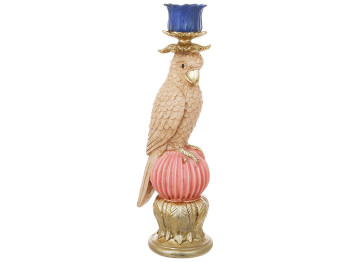Декоративный подсвечник Попугай, 9х8,7х28см