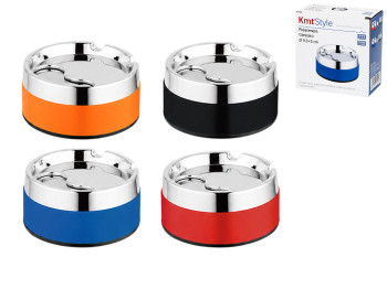 Попільничка KmtStyle, метал і ABS-пластик, 9,5×5см, 4 кольори (ціна за 1шт)