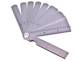 Комплект щупів для свічок запалювання Alloid, від 0,05 до 0,63мм, (ціна за набір 15 предметів) (КЩ-6