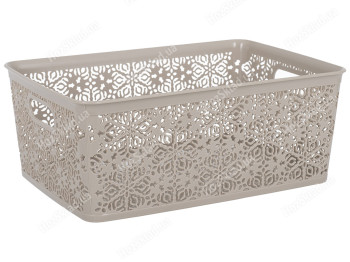 Корзина Violet House 0504 №4 Ажур Cappuchino, без крышки, 14л, 2064815850012