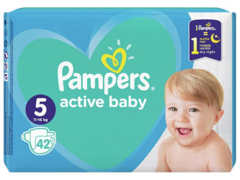 Подгузники PAMPERS Active Baby Junior (11-16кг) 42шт