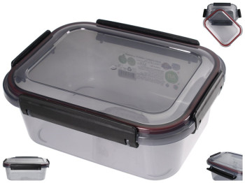 Контейнер прямоугольный Ал-пластик Limited line, 19х14,5х7,5см, 1,2л, черный