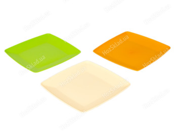 Тарелка квадратная 24см Гемопласт