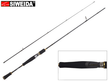 Спінінг штекерний Siweida "Wisdom" карбон, 6 кілець, 2-секційний 1,98м 5-20г