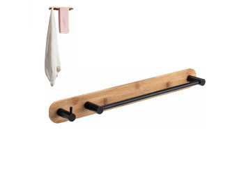 Настенная вешалка для полотенец, 1 перекладина, 36×4,5см