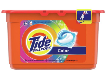 Жидкий гель в растворимых капсулах TIDE Color 12х22,8г