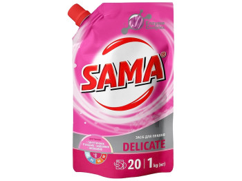 Засіб для прання Sama Delicate, універсальний, 1л, дой-пак