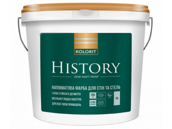 Краска интерьерная латексная Kolorit History (база А) 9л