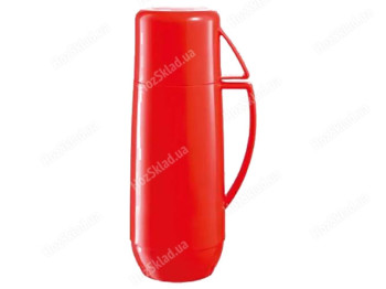 Термос с кружкой FAMILY COLORI 300мл красный 91326