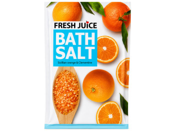 Сіль для ванн Fresh Juice Sicilian Orange & Clementine, морська, з олією манго, 500мл, дойпак