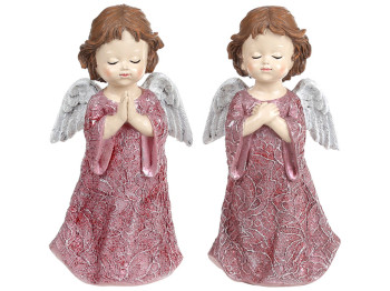 Декоративная статуэтка Ангелочек, 16,5см, 2 дизайна, цвет – пурпурный