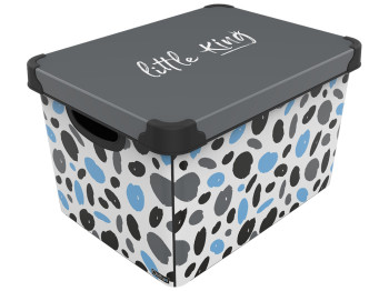 Коробка для хранения с крышкой Qutu Style Box Littleking, 20л