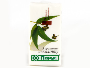 Носовые платки "Парус" Эвкалипт двухслойные 20x19см 10шт