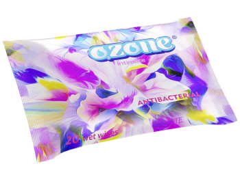 Вологі серветки "OZONE" "Для інтимної гігієни" Travel антібактеріальні 20шт