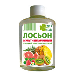 Лосьйон косметичний "ЕкоКод мультивітамінний" тонізуючий для сухої шкіри, у флаконі 100мл