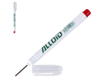 Маркер строительный Alloid с длинным носиком, красный