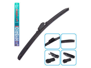 Щетки стеклоочистителя гибридные VOIN, 17"-430мм (TPX6M-17") HYBRID Ultra, 5 адаптеров