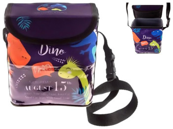 Автомобильное мусорное ведро с крышкой, динозавры