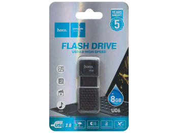 USB флеш-накопичувач Hoco UD6 USB 2.0 8GB Колір Чорний
