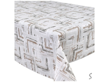 Клеенка Lino, на тканевой основе, ПВХ, 1,37×20м, цвет серо-бежевый (цена за рулон)