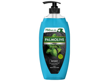 Гель для душу Palmolive Men Sport 3 в 1, м’ята та кедр, 750 мл